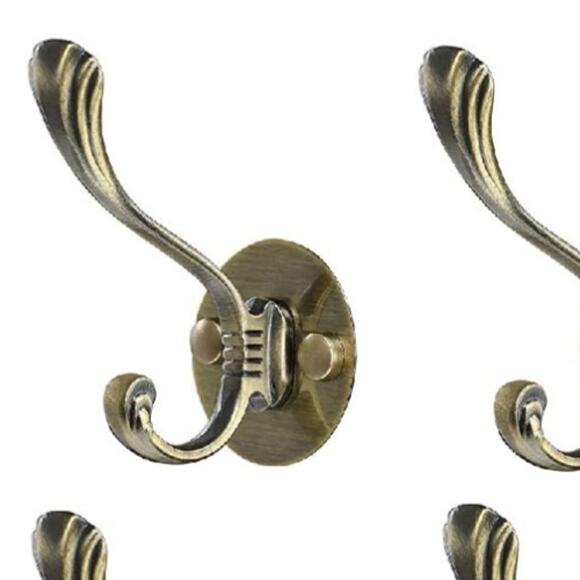 XYWHPGV Wall Hooks Zinc Alloy 4pcs Hooks Wall Storage Hanger 2-Pck - Picture 2 of 6